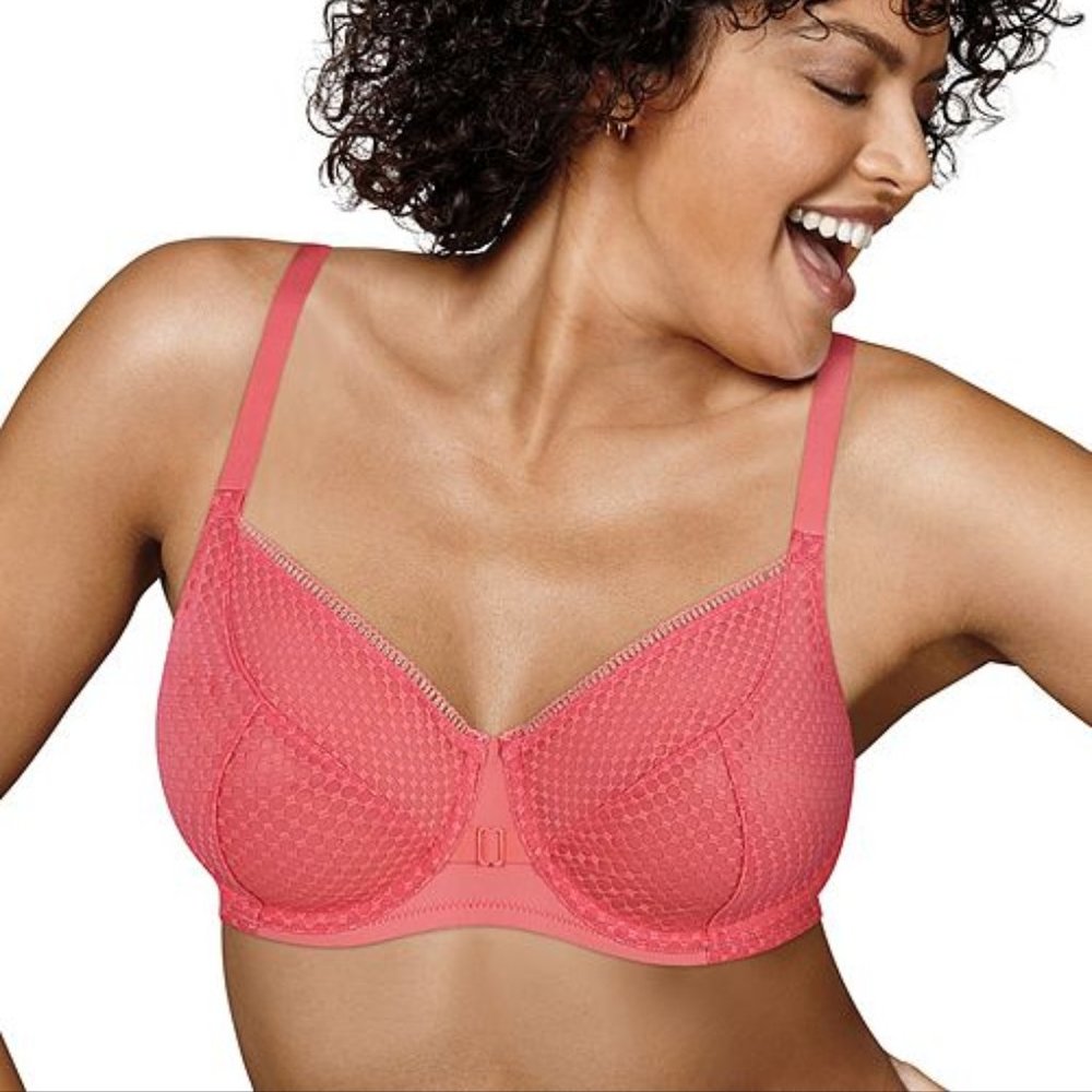 Playtex Love My Curves Balconette Bra 4713 Coral P